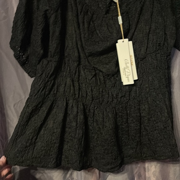 Belle Poque black retro pinup top - Picture 3 of 11